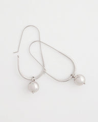 Chico's Silver Bead Threader Earrings