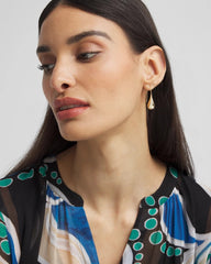 Chico's No Droop™ Gold Tone Teardrop Threader Earrings