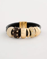 Chico's Embellished Rings Corded Bracelet