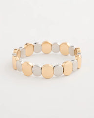 Chico's Mixed Metals Glam Stretch Bracelet