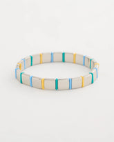 Chico's Glam Teal Slice Stretch Bracelet