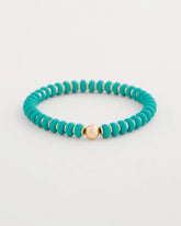 Chico's Green Round Stretch Bracelet