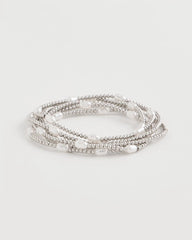Chico's Pearlescent Bead Ball Bracelet