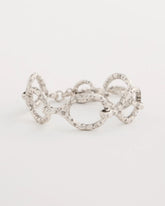 Chico's Silvertone Open Link Toggle Bracelet