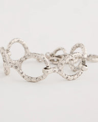 Chico's Silvertone Open Link Toggle Bracelet