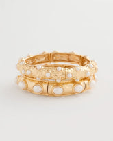 Chico's Stretch Cuff Bracelet Set of Two