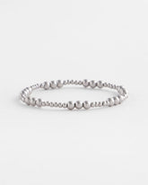 Chico's Silver-tone Small Bead Stretch Bracelet