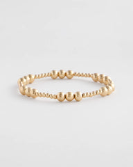 Chico's Gold-tone Small Bead Stretch Bracelet
