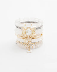 Chico's Goldtone Stretch Tennis Bracelet