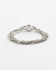 Chico's Silvertone Multistrand Bracelet