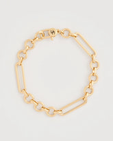 Chico's Shiny Goldtone Novelty Charm Bracelet