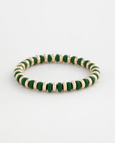 Chico's Green Gold Slice Stretch Bracelet