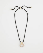 Chico's Adjustable Tri-Tone Pendant Necklace