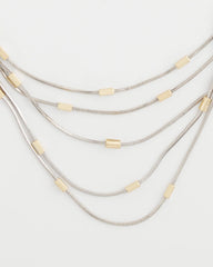 Chico's Mixed Metal Multi-Strand Necklace