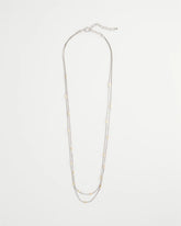Chico's Mixed Metal Double Strand Necklace