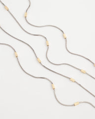 Chico's Mixed Metal Double Strand Necklace