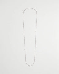 Chico's Fine Crystal Long Chain Necklace
