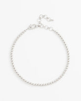 Chico's Silvertone Beaded Necklace