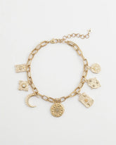 Chico's Gold Celestial Charm Necklace