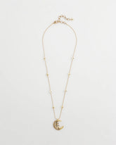 Chico's Gold Moon Pendant Necklace