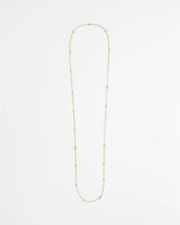 Chico's Fine Crystal Long Chain Necklace