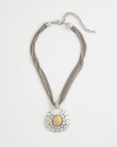 Chico's Island Metal Pendant Necklace