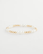Chico's Goldtone Bead Stretch Bracelet