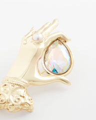 Chico's Fortune Teller Gem Brooch