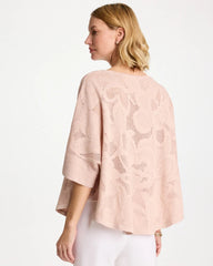 Chico's Boatneck Rounded Hem Poncho
