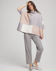 Chico's Quilted Chic Cowlneck Poncho