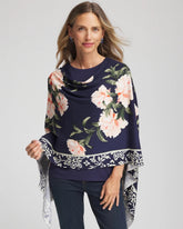 Chico's Asymmetrical Convertible Sweater Poncho