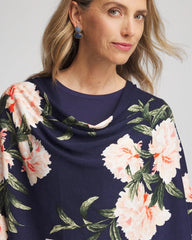 Chico's Asymmetrical Convertible Sweater Poncho