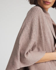 Chico's Embellished Shawl Collar Ruana