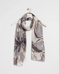 Chico's Foiled Floral Oblong Scarf