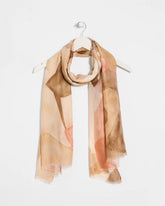Chico's Neutral Floral Oblong Scarf