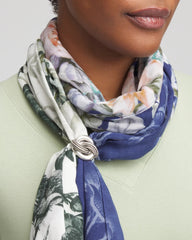 Chico's Silvertone Knot Scarf Ring