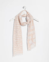 Chico's Neutral Polka Dot Oblong Scarf