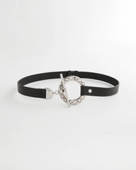Chico's Silver Toggle Trouser Belt