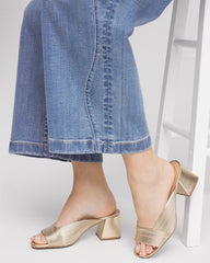 Chico's Vinia Metallic Rope Block Heels