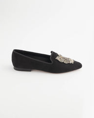 Chico's Black Microsuede Loafers