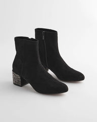 Chico's Embellished Destiny Art Deco Boot Heels