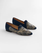 Chico's Peacock Embroidered Flats