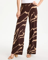 Chico's Travelers™ Zebra Knit Wide-Leg Pants