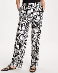 Chico's Geo Pull-On Wide-Leg Linen Pants