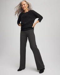 Chico's Petite Juliet Wide Full-Length Ponte Pants