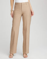 Chico's Petite Cotton Straight-Leg Trousers