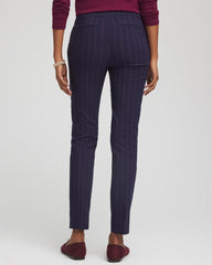 Chico's Pinstriped Brigitte™ Slim Pull-On Ankle Pants