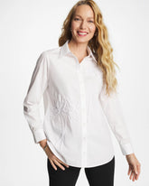 Chico's Poplin Soutache Tunic