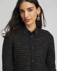 Chico's Shine Cropped Cardigan