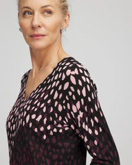 Chico's Ella Printed V-Neck Sweater